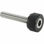 BSC PREFERRED Plastic-Head Thumb Screw with Hex Drive 4-40 Thread Size 21/32 Long, 10PK 98704A120